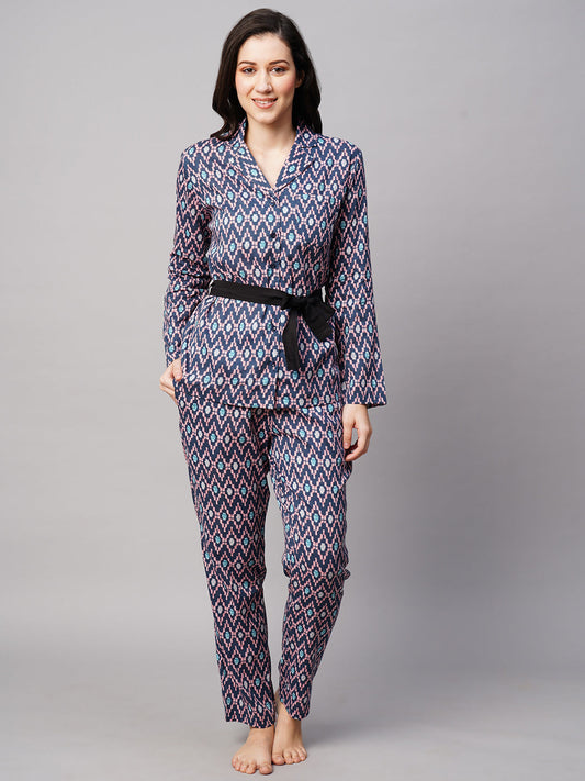 Women 2 Pieces Ethnic Motifs Printed Night suit