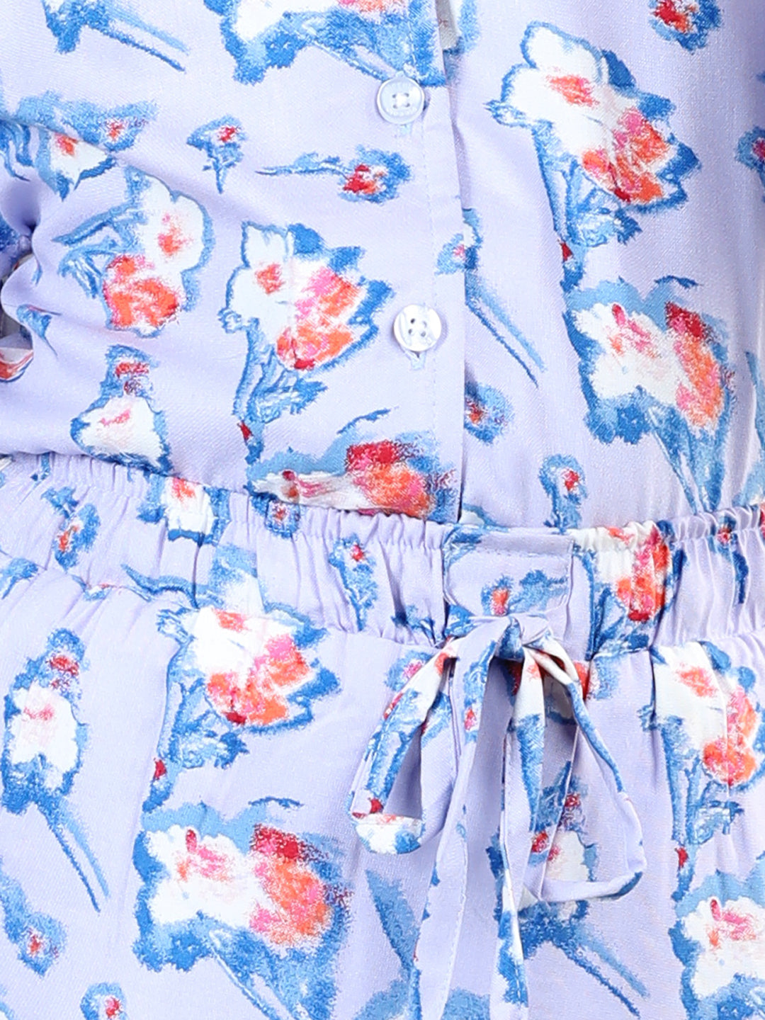 Girls Floral Co-ord Skirt & Shirt Set