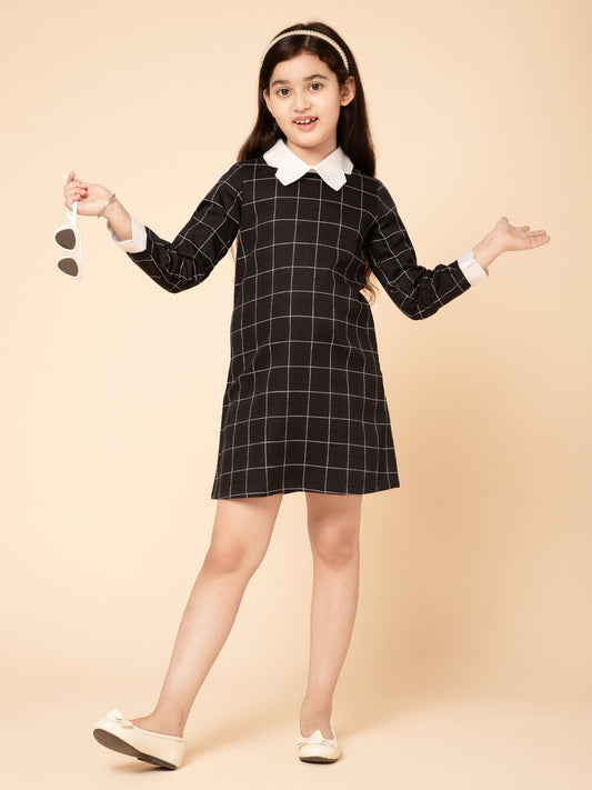 Checked Shirt Dress