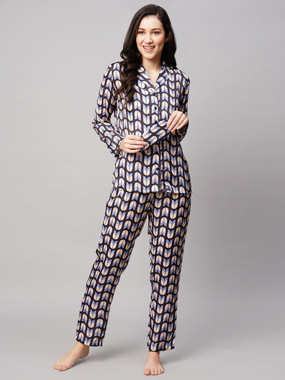 Women Printed Night suit