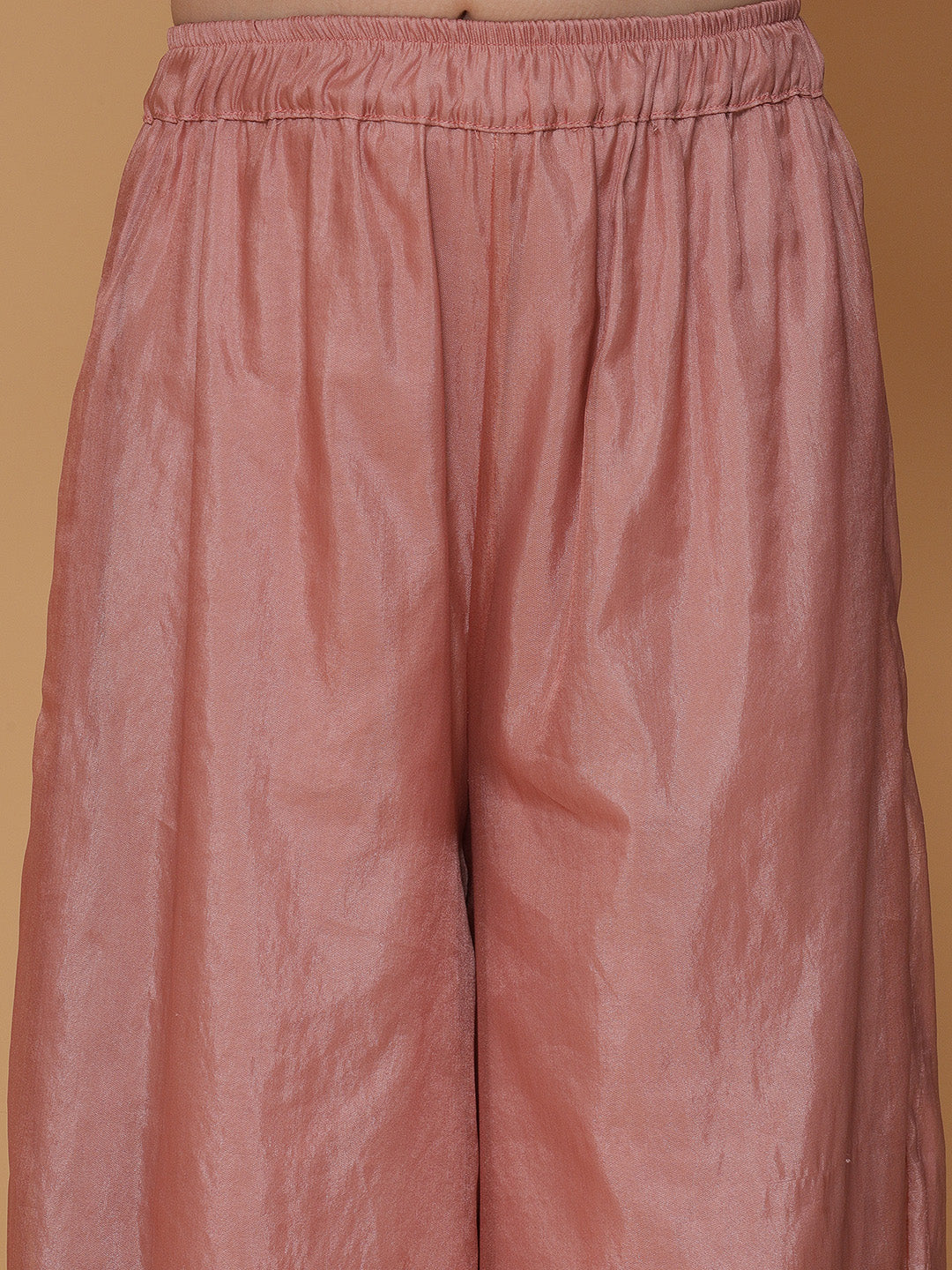 Piccolo- Embroidered Kurta With Pallazo Set - Pink