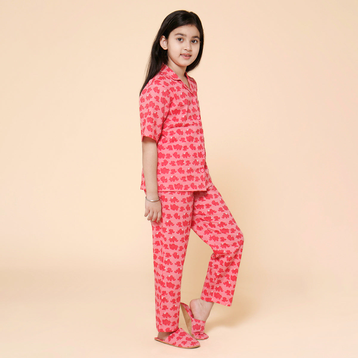 Pink Elephant Night Shirt with Pyjama &amp; Slipper