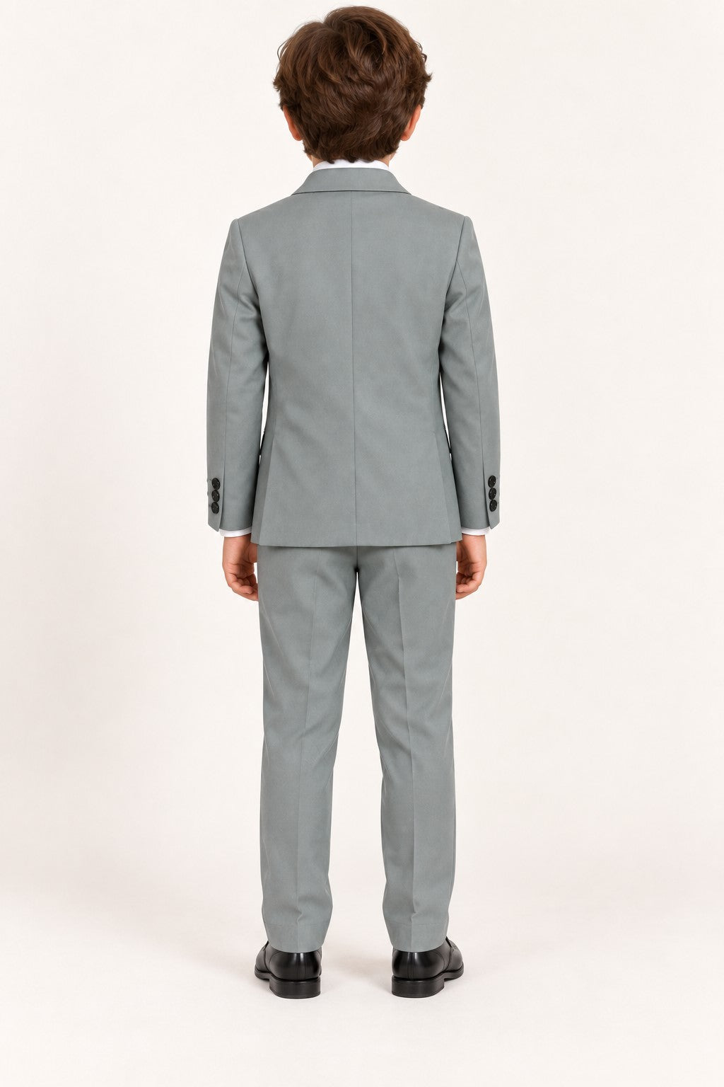Piccolo Boys 3-Piece Premium Party Wear Blazer Pant Set with Adjustable Waist Belt & Tie -Green
