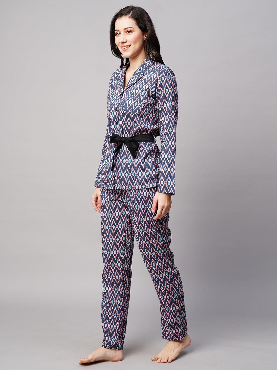 Women 2 Pieces Ethnic Motifs Printed Night suit