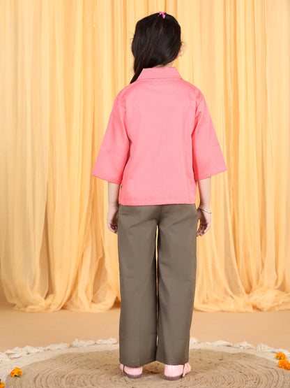 Girls Shirt with Trousers Set