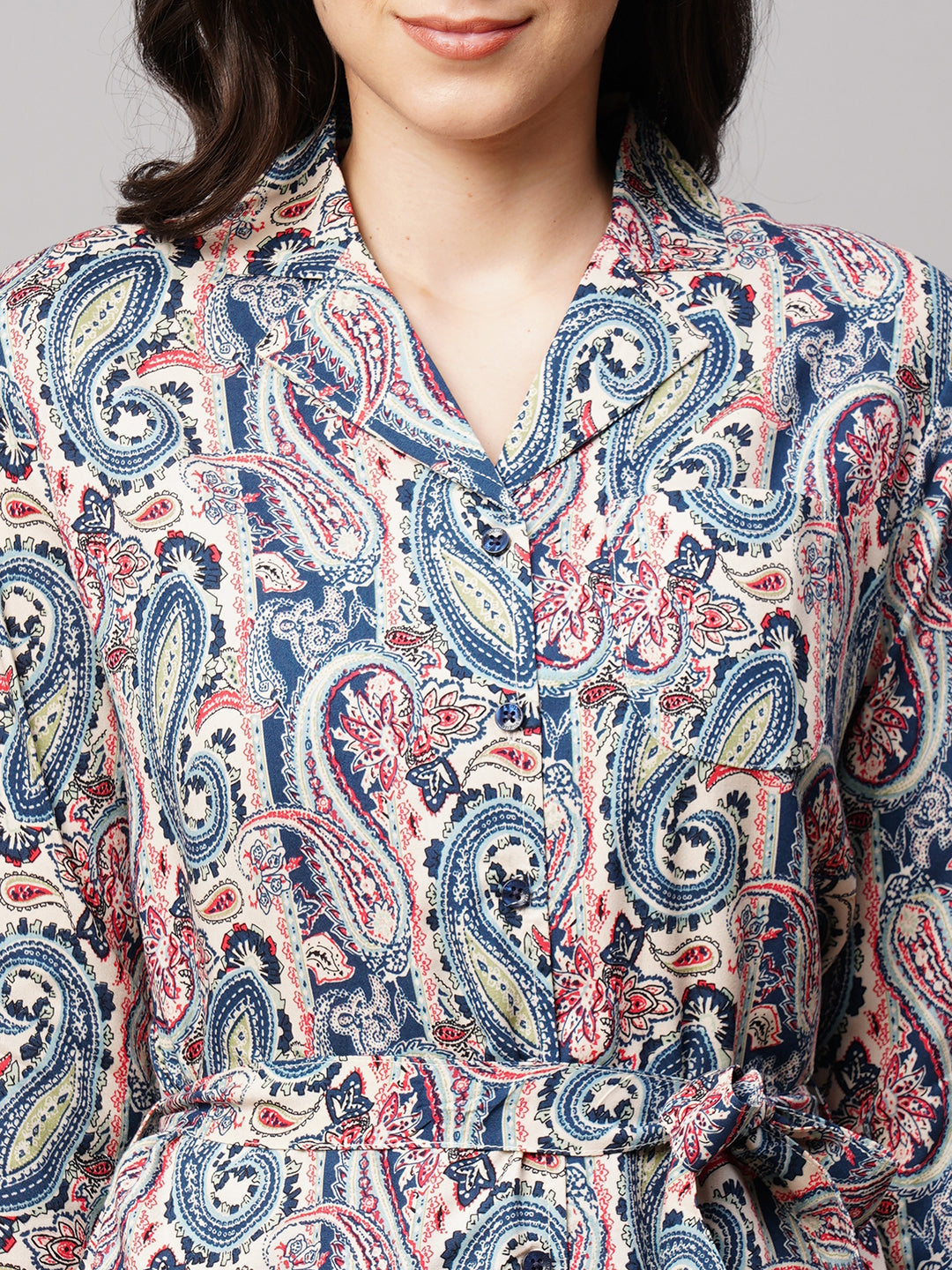 Women 2 Pieces Ethnic Motifs Printed Night suit