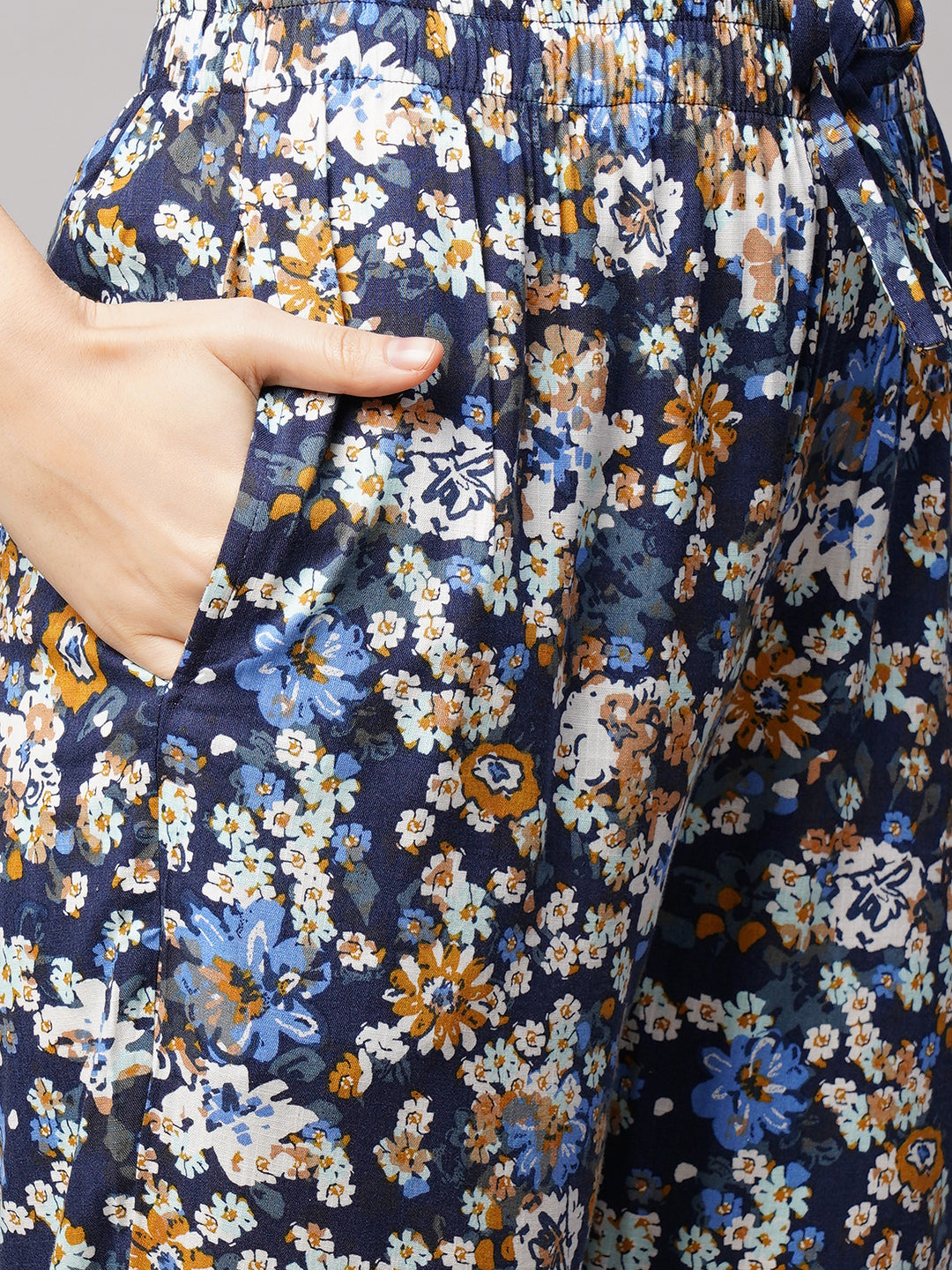 Women 2 Pieces Floral Printed Pure Cotton Night suit