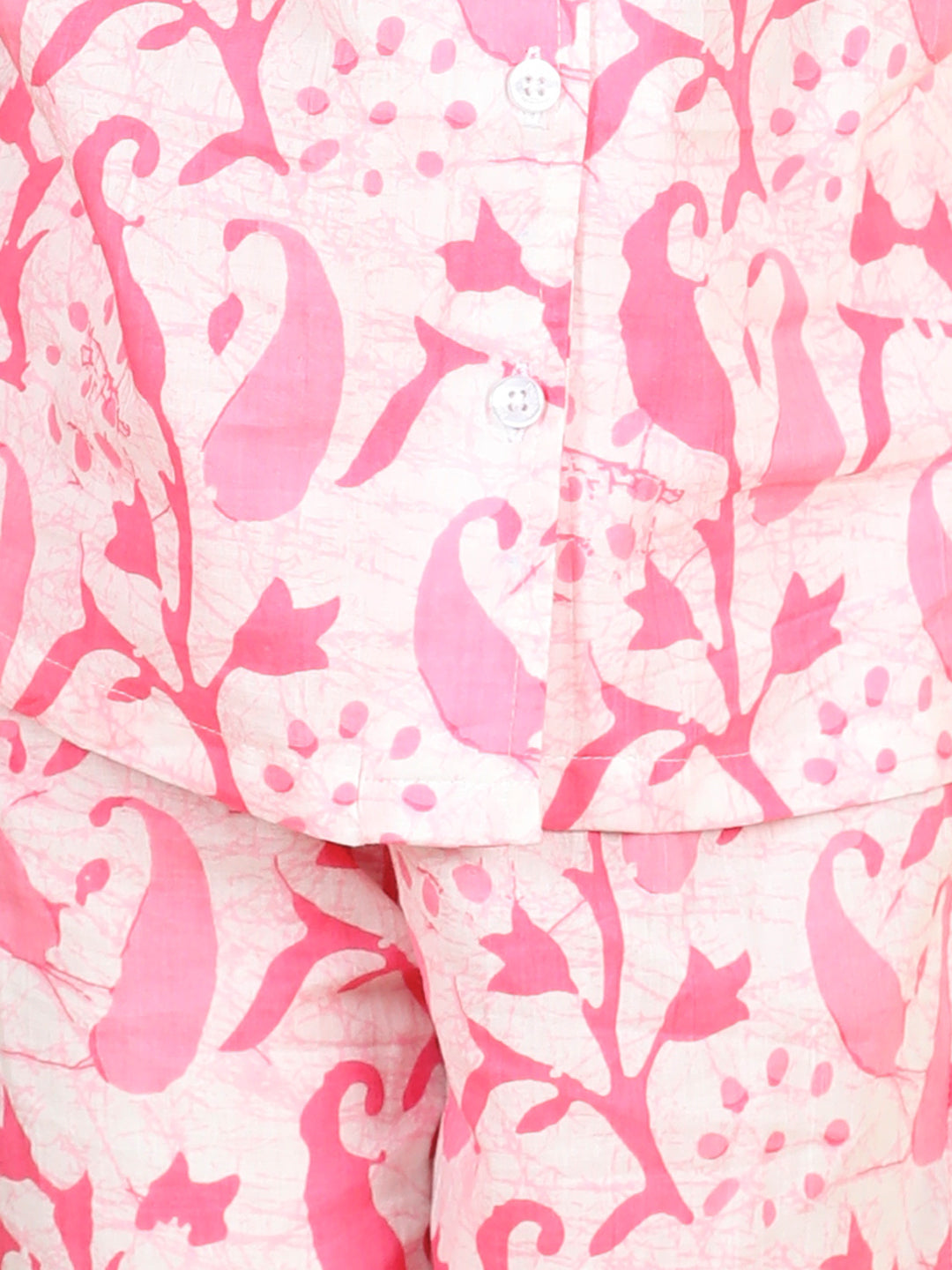 Pink & White Floral Pyjama Set