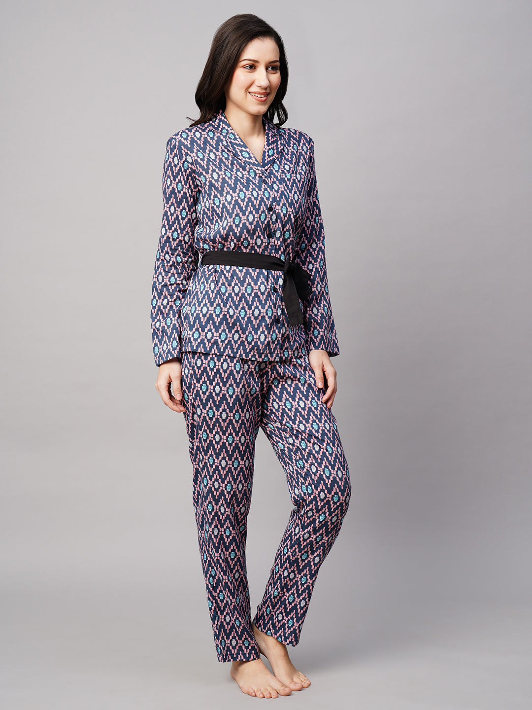Women 2 Pieces Ethnic Motifs Printed Night suit