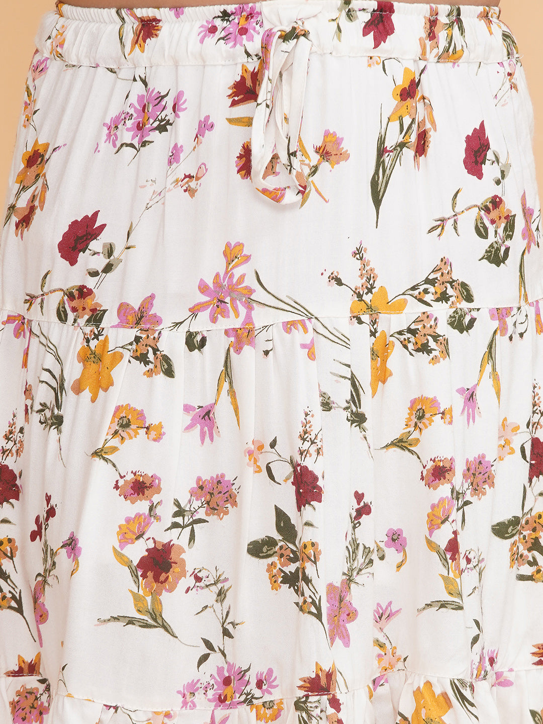 Girls Floral Skirt and Shirt Co-Ord Set