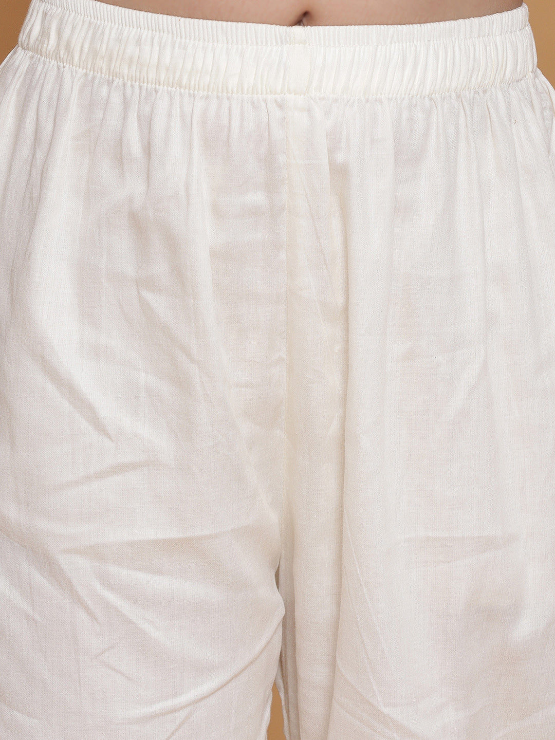 Girls Pink Sequinned Floral A Line Kurta And Pants Set With Dupatta