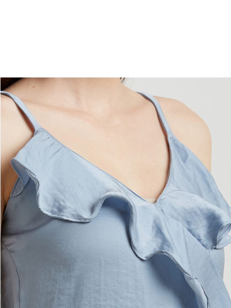 Women Blue Solid Night suit