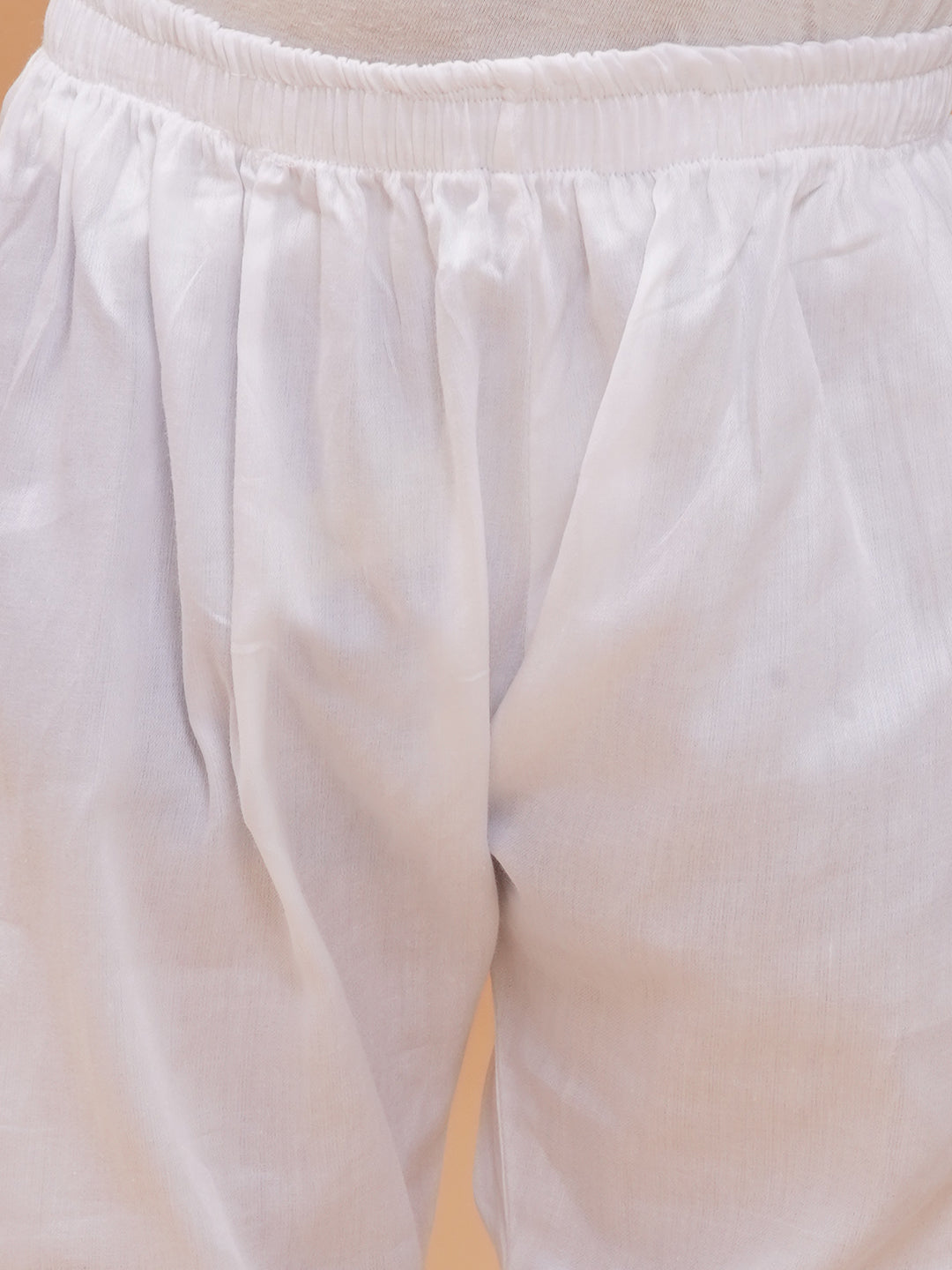 Boys Cotton Floral Printed Straight Kurta with Pyjamas