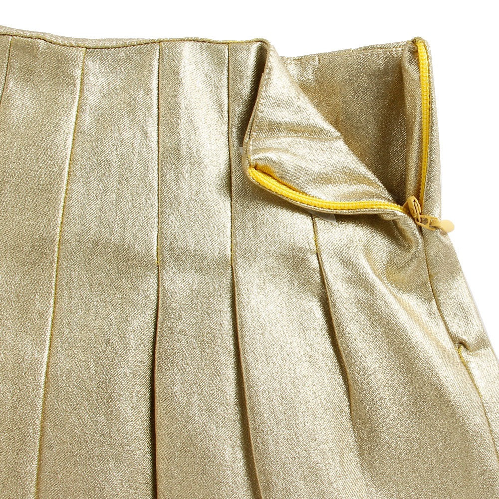 White Full Sleeve Top with Plated Skirt