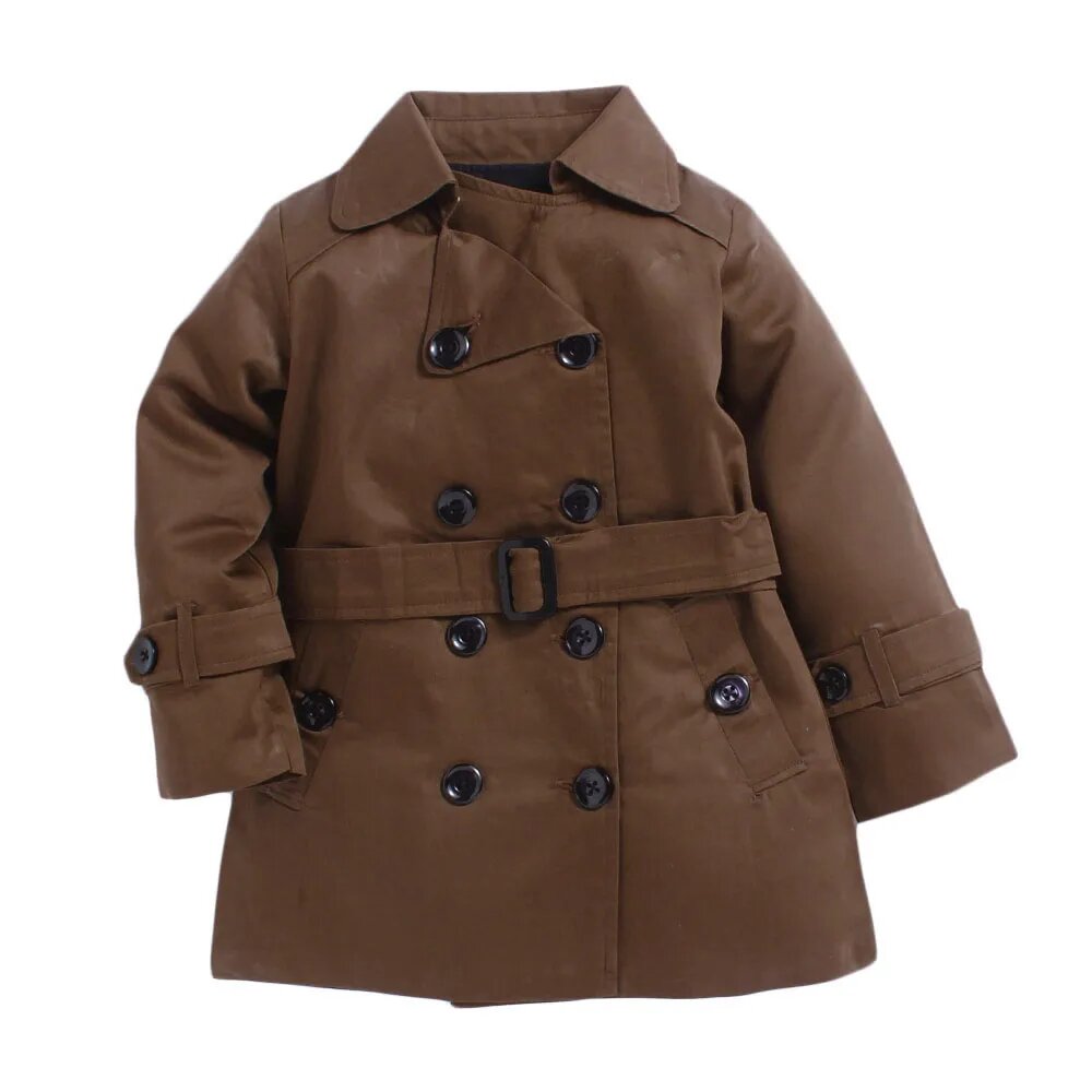 Brown Shirt Dress with Belt