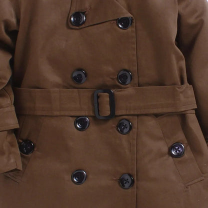 Brown Shirt Dress with Belt