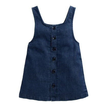 Denim Dungree With Shirt - Blue