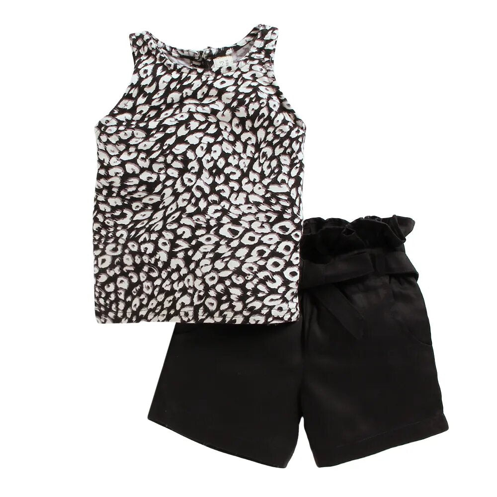 Black Cotton Top and Short Sets set