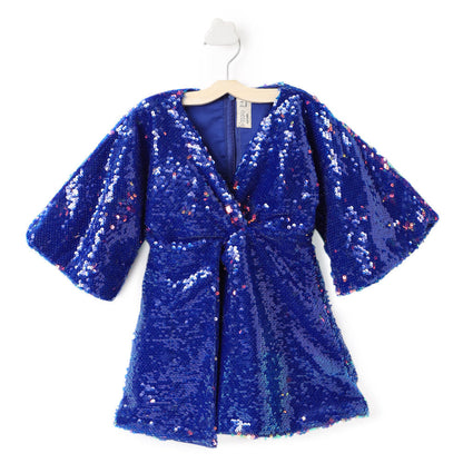 Blue Sequin Dress