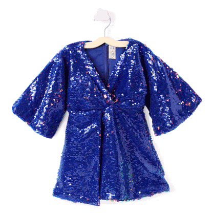 Blue Sequin Dress
