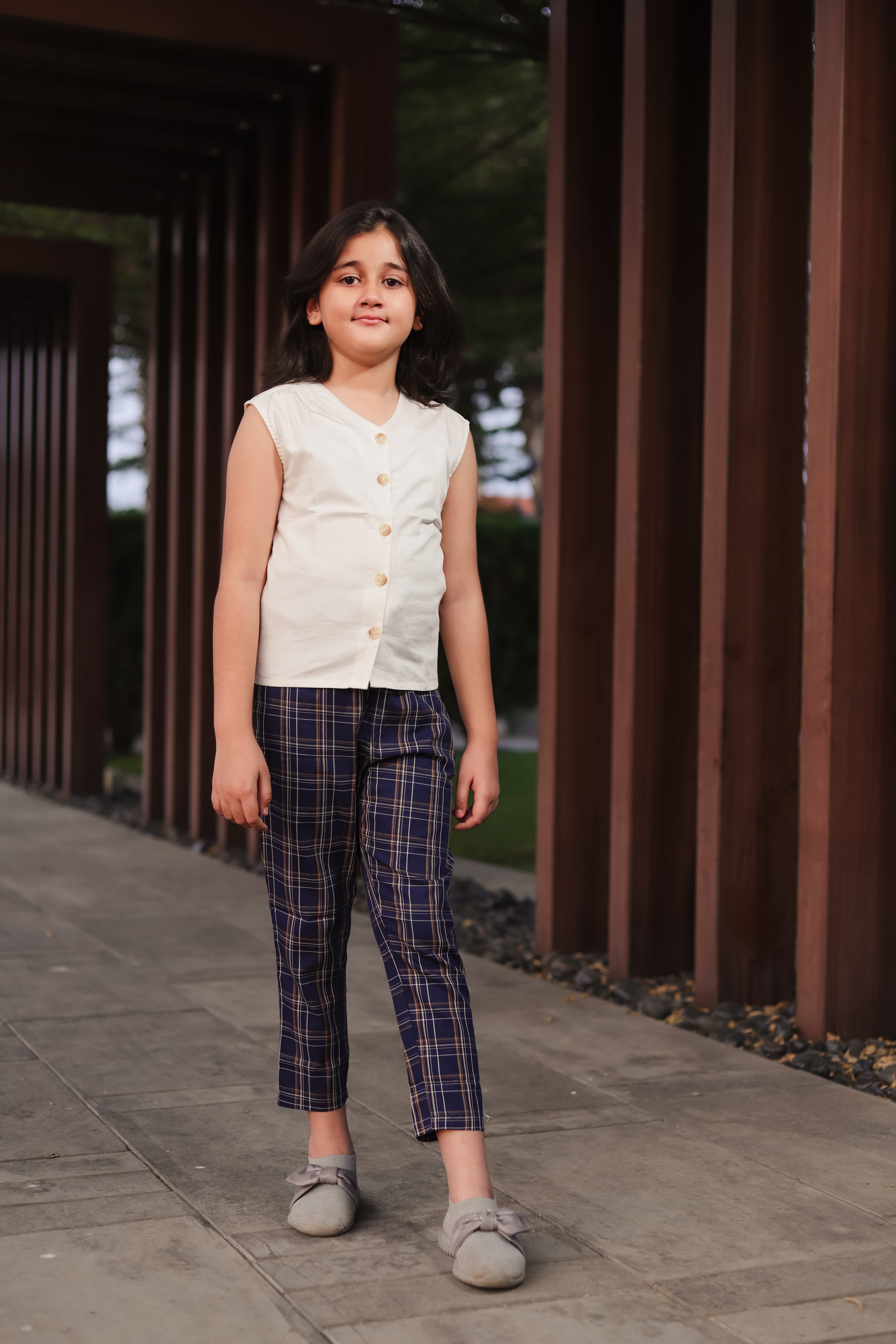Girls Pure Cotton Top with Trousers