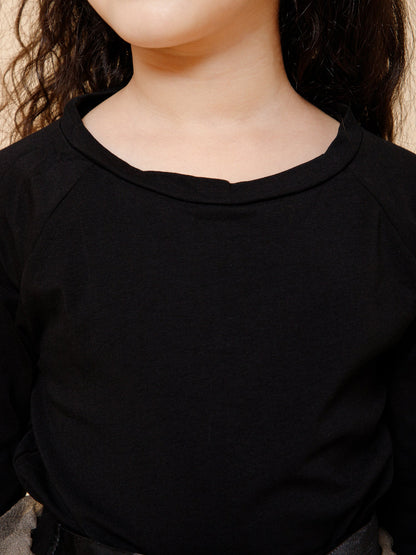 Grey &amp; Black Skirt Top