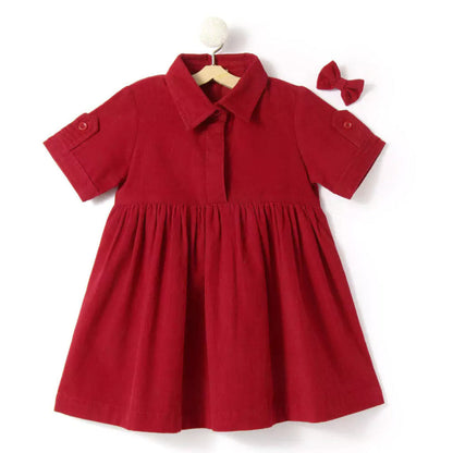 Trendy Girls Dress - Red
