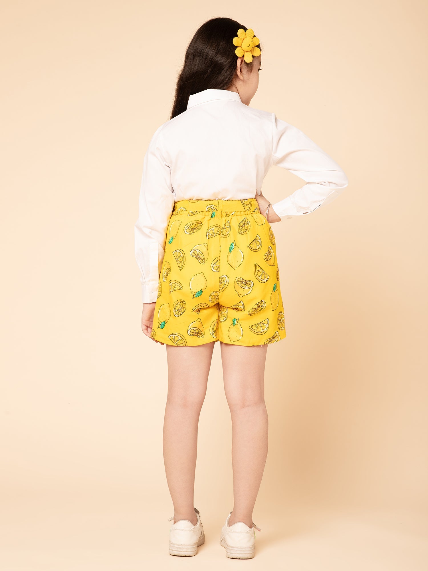 Printed Shorts and Shirt Yellow