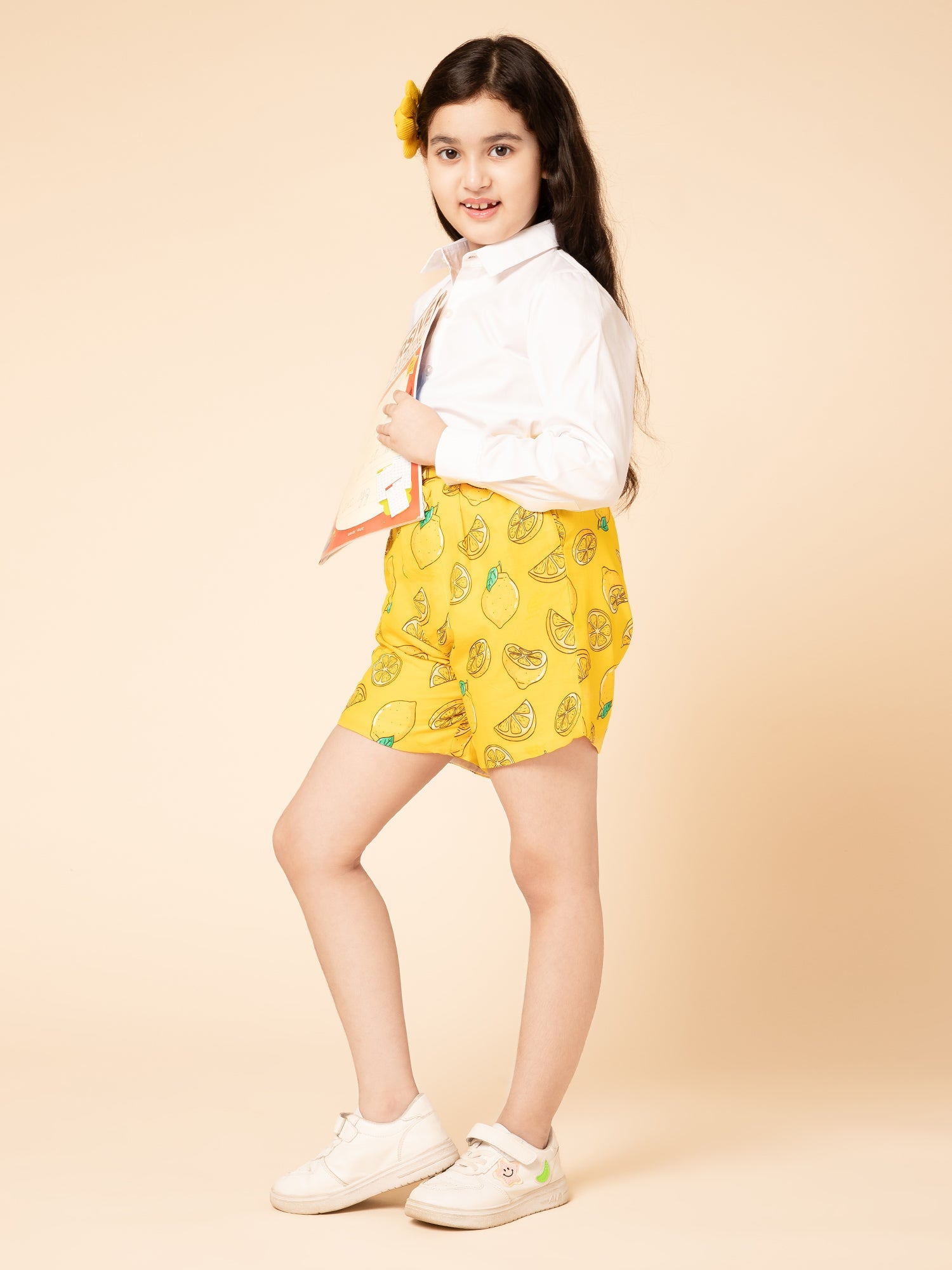 Printed Shorts and Shirt Yellow