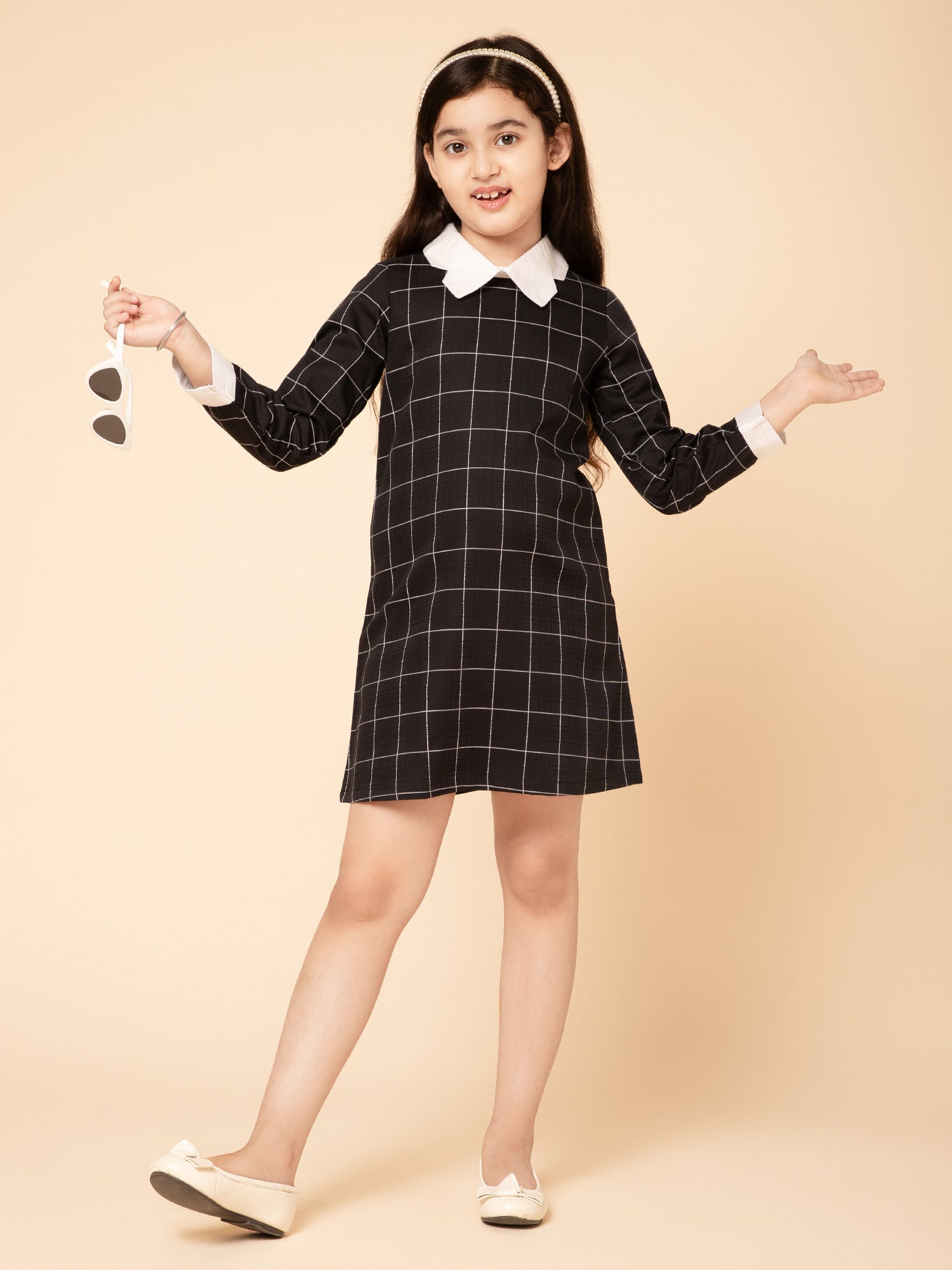 Checked Shirt Dress