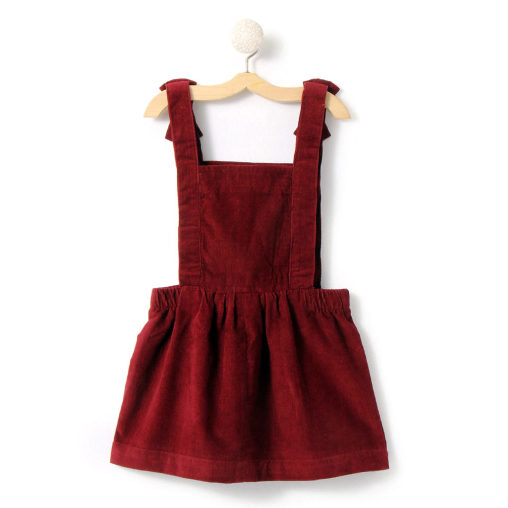 Maroon Pinafores with Top Set