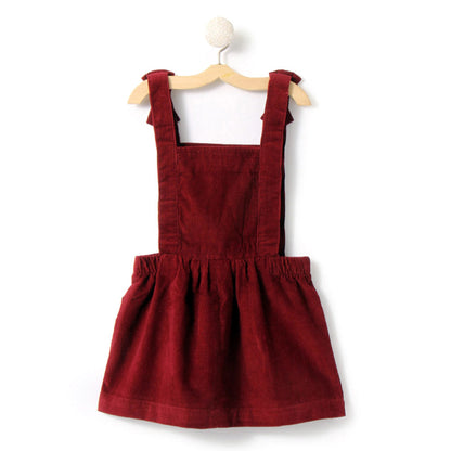 Maroon Pinafores with Top Set