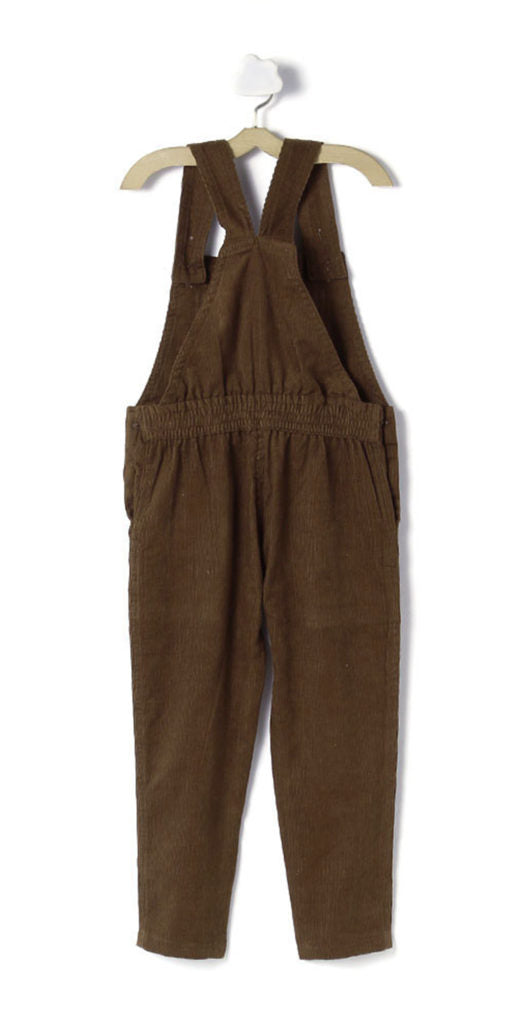 Cute Checks Shirt with Brown Dungaree