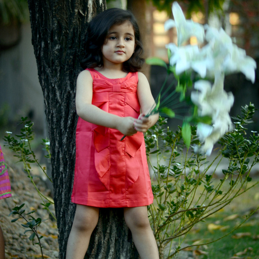 Red Straight Style Dress