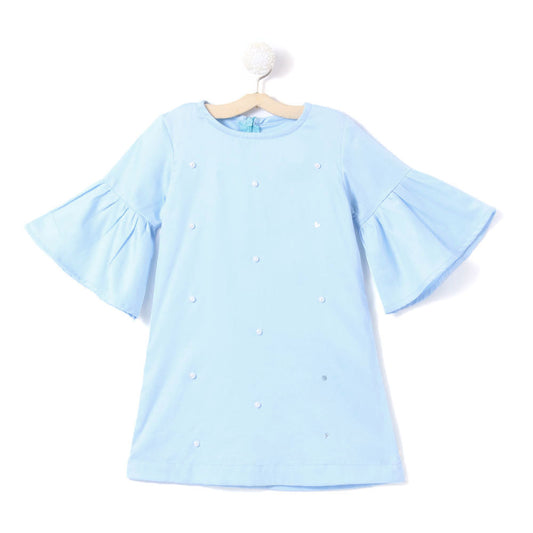 Blue Pearl Applique Dress