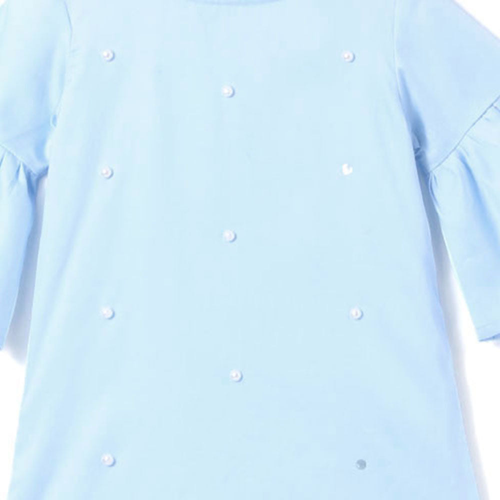 Blue Pearl Applique Dress