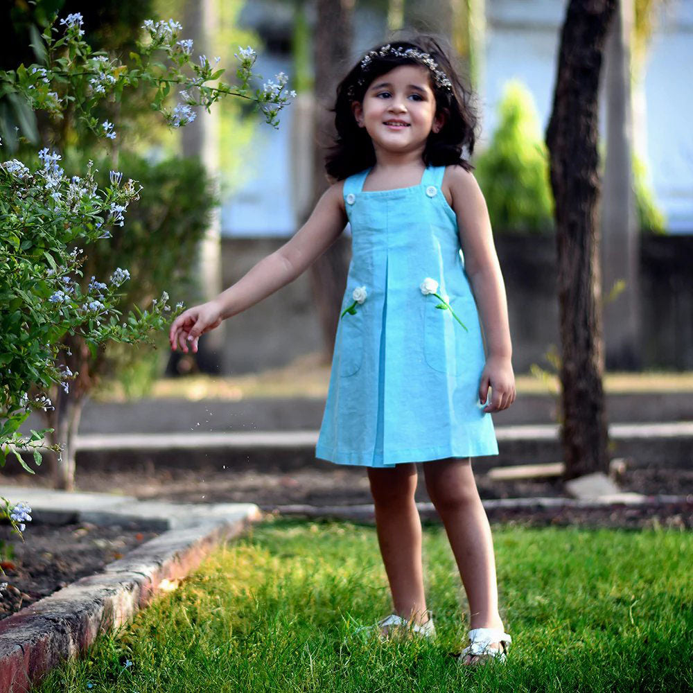 Stylish Casual Dress Blue