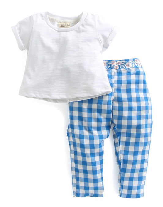 Turquoise Top with Skirt