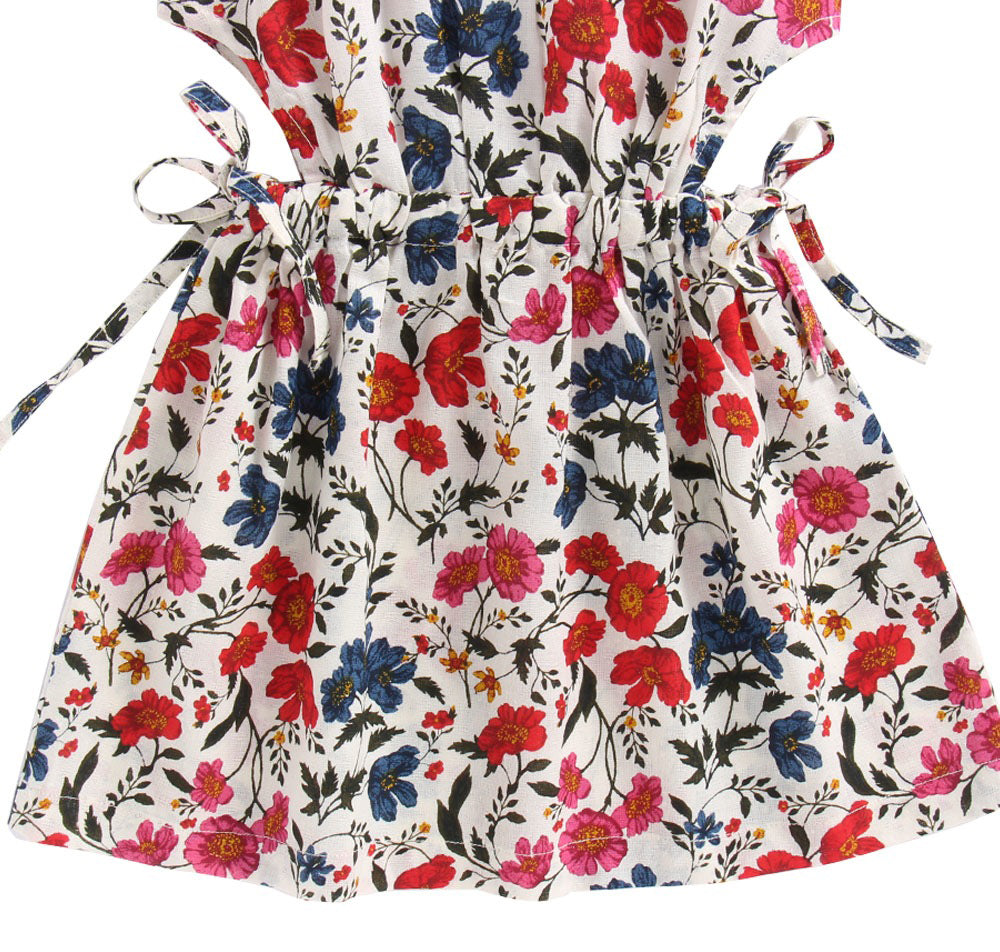 Pink Floral Sleeveless Dress