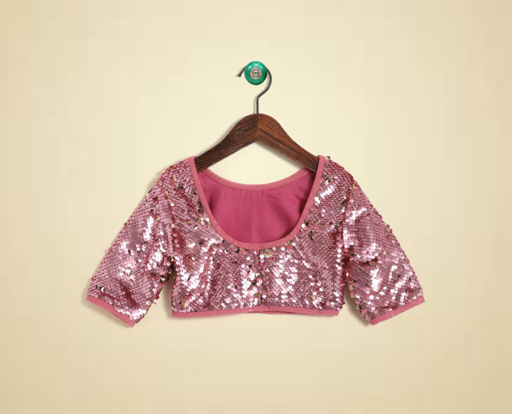 Pink Sequin Blouse