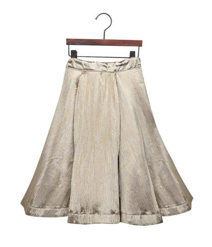 Velvet Ruffled Blouse With Foil Pleated Lehenga