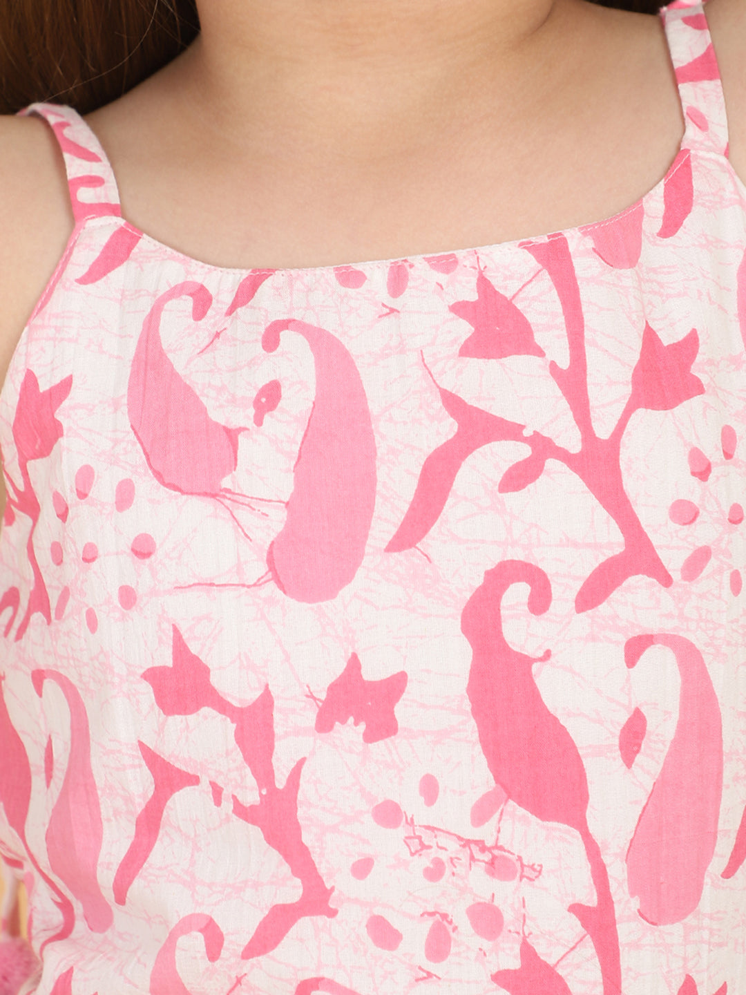 Piccolo - Printed Kurti &amp; Sharara set With Dupatta - Pink