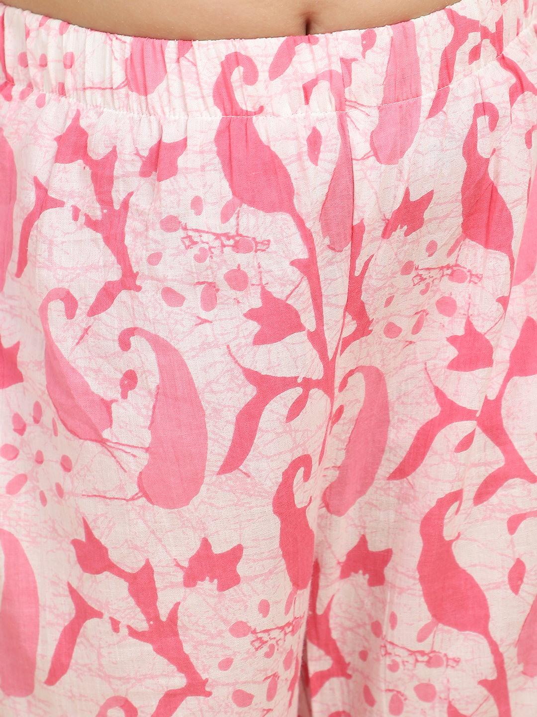 Piccolo - Printed Kurti &amp; Sharara set With Dupatta - Pink