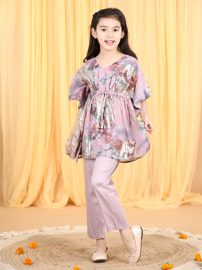 Piccolo Kaftan Pant with Zari Motifs (Set of 2)