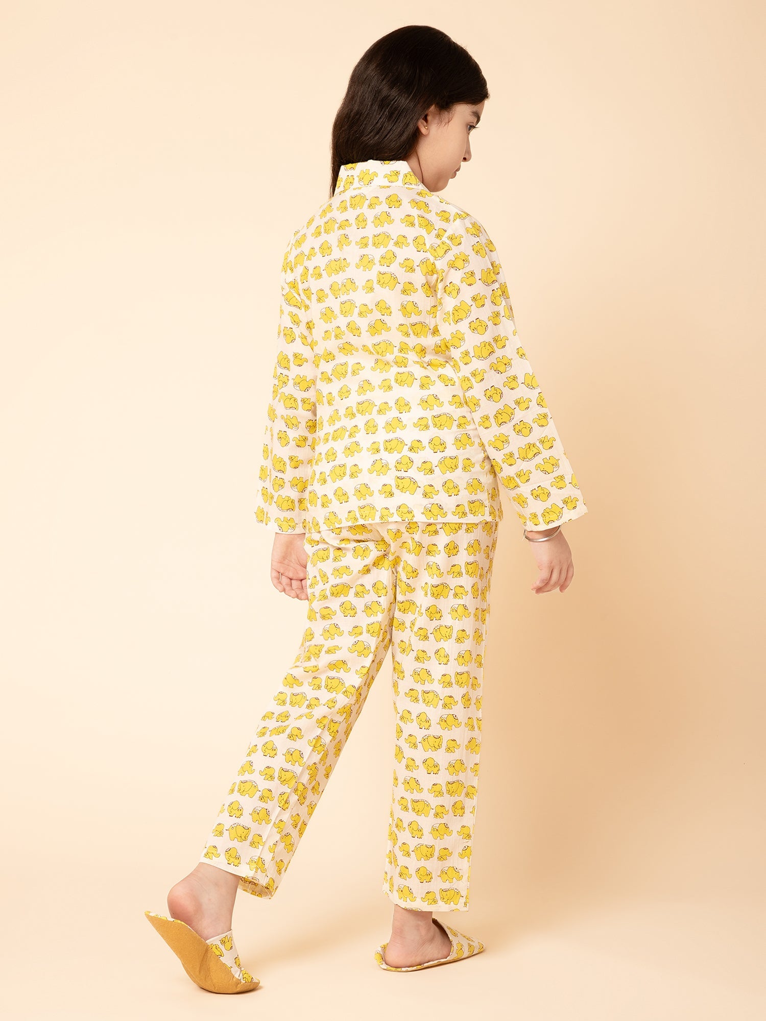Yellow Elephant Night Shirt with Pyjama &amp; Slipper