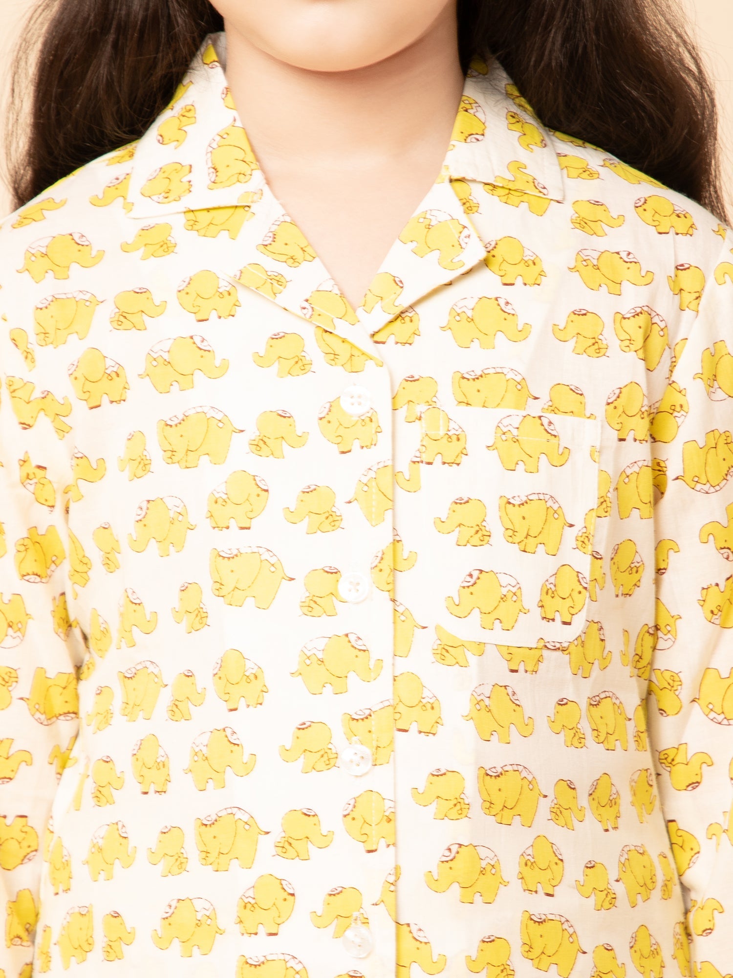 Yellow Elephant Night Shirt with Pyjama &amp; Slipper