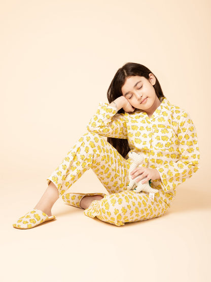 Yellow Elephant Night Shirt with Pyjama &amp; Slipper