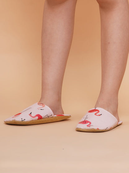 Girls Tropic Print Pure Cotton Pyjama Set With Slip-Ons