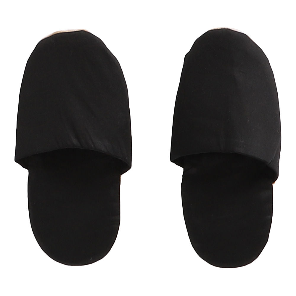 Solid Full Sleeves Top and Pyjama Set - Black