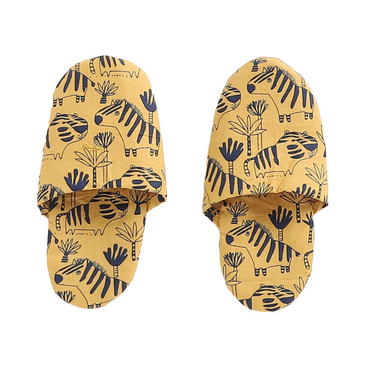 Animal Print Full Sleeve Top And Pyjama Set-Yellow